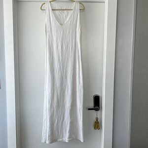 120% linen, lined, dress/coverup.